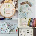 1 set of embroidery embroidery books, stitch books, DIY stitch books, embroidery sewing books, embroidery sewing books, embroide. 