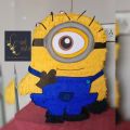 Minion themed/ shaped character empty pinata for kids/ children birthday parties. 