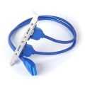 Dual USB 3.0 Front Panel Header Adapter - 20-Pin to USB 3.0 Motherboard Bracket Cable for PC.