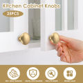 25Pcs Drawer Knob Set Zinc Alloy Cabinet Handles Rustproof Gold Dresser Knobs with Screws Decorative Drawer Pull Handle Furnitur.