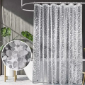 1pc Waterproof Clear Shower Curtain Pebble Pattern PEVA Bath Curtain Liner with Bottom Magnets Plastic Bath Curtain for Bathtub.