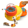 Yellow Duck-Shaped Interactive Cat Treat Dispenser Durable Plastic Training dogToy Puzzle Slow Feeder Dog Entertainment Toy. 