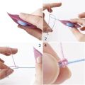 Metal Bobbin Woven Tools  DIY Lace Making Shuttle Bottom Knitting Needle Thread Core Sweater Tatting Sewing Accessories. 