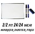 White board combo pack 2/2 fit 24/24 inchi square white board. 