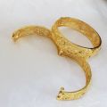 Gold Plated Bangles Kraya scew openable. 