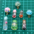 10Pcs 8-30 Styles Mix Glass Bottles Milk Tea Cup Ball Earring Charms Diy Findings Keychain Bracelets Pendant For Jewelry Making.