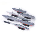 8pcs/set 4D Assembly Warship Submarine Carrier Moscow Reagan Aegis Ship Model Kits 1/1000 15cm Puzzle Toys For Children.