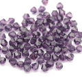 100pcs 4mm Shiny Bicone beads Crystal Beads charms 5238 Loose Spacer Beads Glass jewelry beads for DIY Jewelry Making 36 colors.