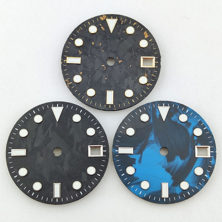 28.5mm%20NH35%20Dial%20Carbon%20Fiber%20Dial%20Blue%20Luminous%20No%20Logo%20High%20Quality%20NH35%20Watch%20Dial%20Fit%20NH35/36/38/39/70%20Movements%20Watch%20Parts%20-%20Image%205