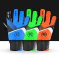 1 Pair Children Anti-Slip Glove Goalkeeper Gloves Finger Protection Goal Thickened Latex Football Gloves. 