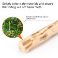 Dog Teeth Grinding Rod Wooden Chewing Toy Natural Coffee Wood Chewable Stick Bite-Resistant Pet Relieve Anxiety Toy Pet Supplies. 