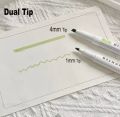 15 pcs dual tip chisel highlighters midliners aesthetic stationary pastel marker highlighter pens. 