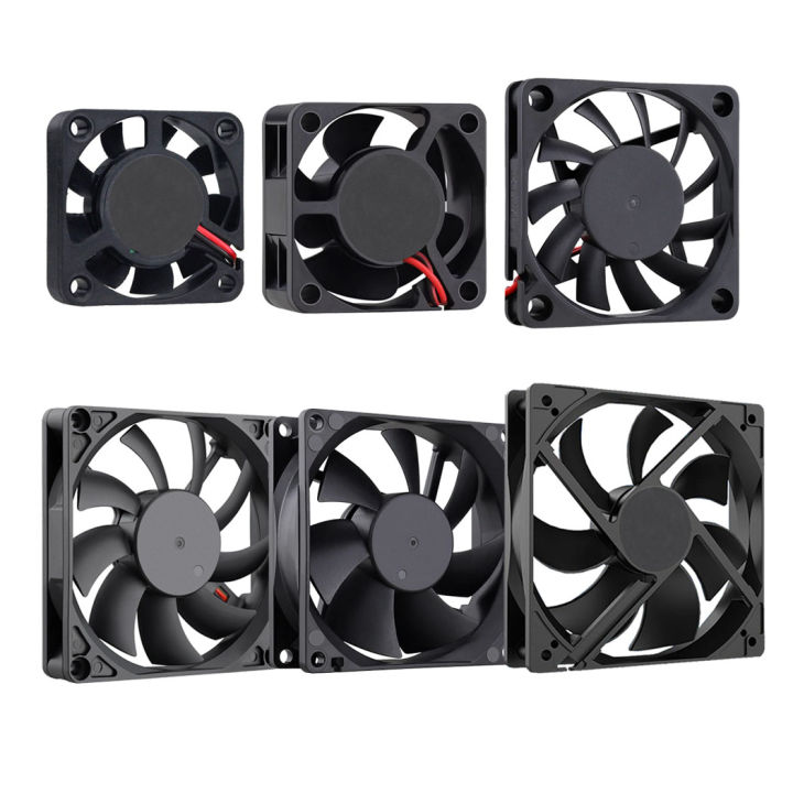 4010 12025 8010 30mm DC 5V 12V 24V Cooling Fan Brushless Motor Case Quiet 40MM 50MM 60MM 80MM 90MM 120MM for 3D print 2PIN