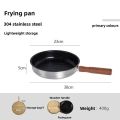 MOUNTAINHIKER Outdoor Camping Fry Pan Non-stick Frying Pan Breakfast Pancake Pot  Stainless Steel Cooking Food Induction Cooker. 