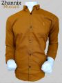 Mustard Color Shamrey Fabric Shirt - Premium Quality, Comfortable & Versatile for Men, Women & Teens. 