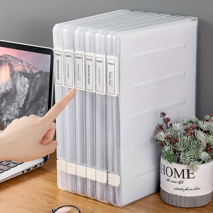 1pc A4 File Storage Box Waterproof And Dustproof Document Data Box ...