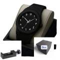 Minimalist Arabic Numerals Men’s white& Black& Wristwatch materials steel& and–. 