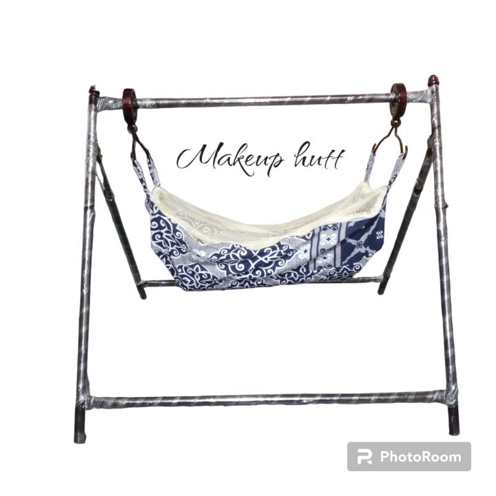 Baby%20cradle%20swing%20cot%20round%20shape%20with%20stand%20full%20folding%20ghodiya%20jhula%20-%20Image%203