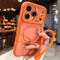 Metal Ring Bracket for Magsafe Wrist Strap Case for IPhone 17 16 15 14 Plus 13 12 11 Pro Max Matte Armor Stand Holder Cover. 