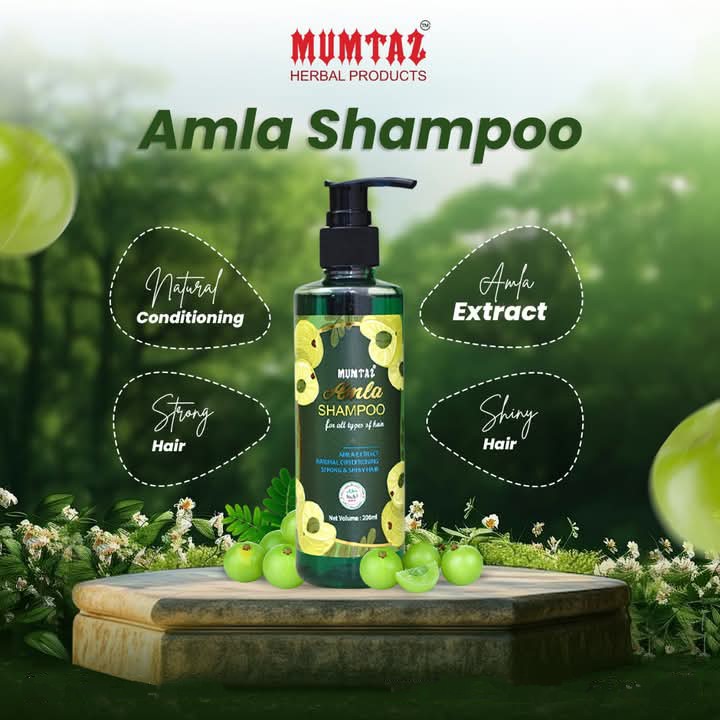 MUMTAZ Natural Organic Amla Shampoo 200 ml