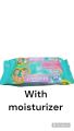 Pampers Baby Wipes Water + Moisture / 70 Wipes Pack. 