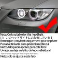 For BMW 3 Series E90 E92 E93 M3 2007-2013 Coupe Cabriolet APP Dynamic RGB Angel Eyes Rings Light DRL with Turn Signal Light. 