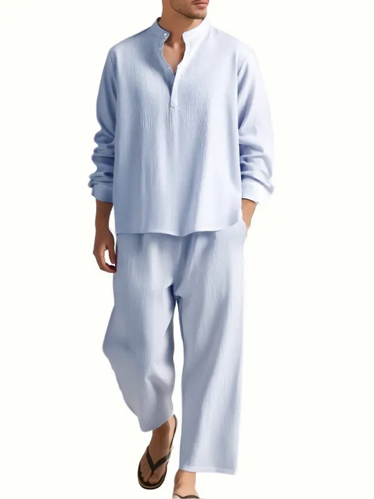 Men's%20Long%20Sleeve%20Shirt%20and%20Pants%20Suits%20Men%20Beach%20Wear%20Tracksuit%20Solid%20Color%20Shirts%20Sweatpants%20Hawaiian%20Vacation%20Men's%20Clothing%20-%20Image%207