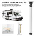 RV Telescopic Folding Table Legs Aluminum Alloy Adjustable 20-30in Space Saving Detachable for Camper Van Boat Trailer Furniture.