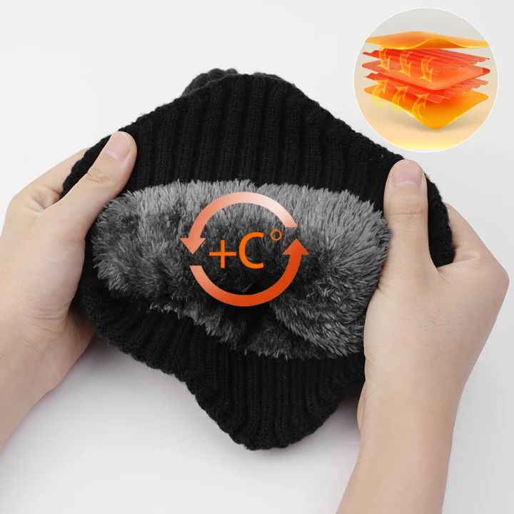Outdoor%20Men%20Winter%20Knitted%20Hat%20Plush%20Warmth%20Peaked%20Cap%20Earmuff%20Casual%20Fashion%20Faux%20Fur%20Lined%20Hooded%20Hats%20Cycling%20Ear%20Protection%20-%20Image%206