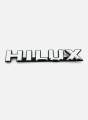 HILUX CHROME-BLACK LOGO EMBLEM BADGE FOR TOYOA HILUX LN85-106 MIGHTY-X PICKUP. 