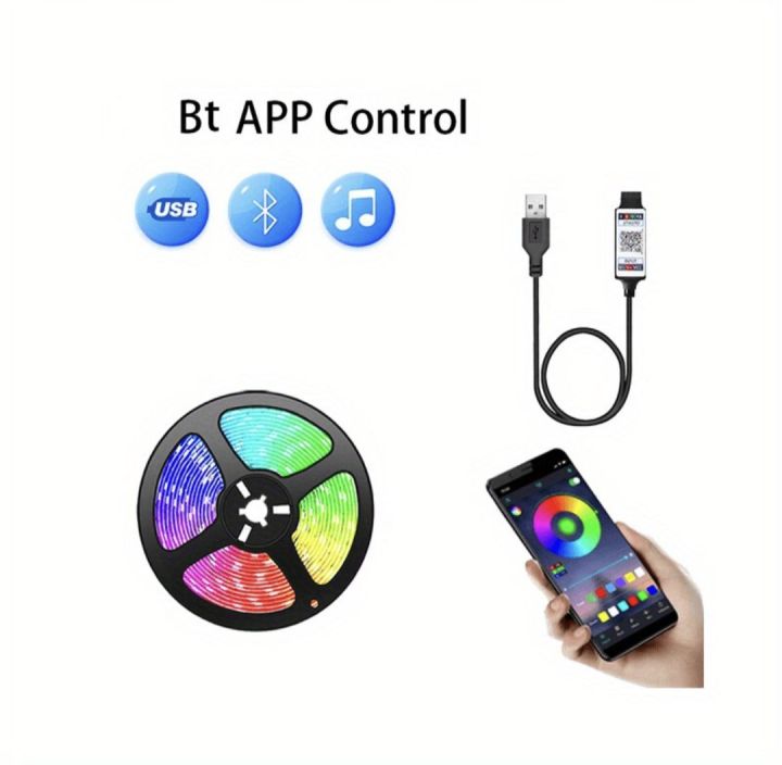 5V USB LED ambient RGB Light for TV/Monitor (5m) App Control