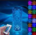 16 color RGB crystal desk lamp Rose lamp touch adjustable bedroom decorative price 1400. 