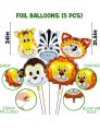 Jungle Theme Birthday Decoration - 49 Pcs, Birthday Decoration Items For Boy, Girl | Animal Theme Decor | Jungle Safari Birthday Decoration For Kids | Forest Theme Birthday Decoration Kit. 