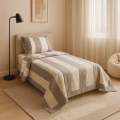 Single BedSheet Cotton Patchwork Bed Sheet Set -Multicolored By Bistore. 