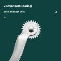 New 1Pcs Stainless Steel Leather Overstitch Wheel Space Paper Perforating Tool Tailor Stitch Marker Gear Roulette Patchwork Tool.