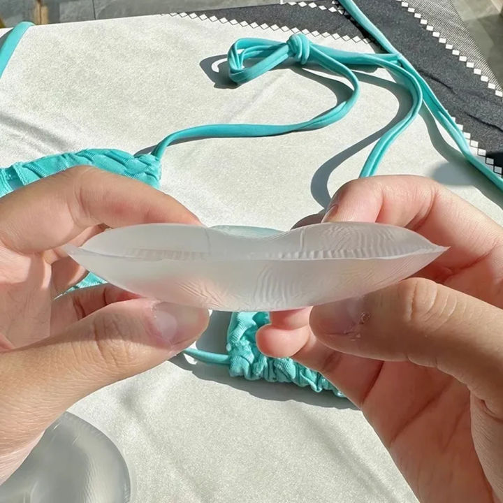 1%20Pair%20Triangle%20Silicone%20Chest%20Patch%20Women's%20Push-up%20Self-adhesive%20Chest%20Pad%20Invisible%20Thickened%20Sponge%20Pad%20Swimwear%20Bikini%20Unde%20-%20Image%204