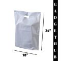 Textile Plain white Bag Polythene Bags12"*16"bag with handles tulips bag. 