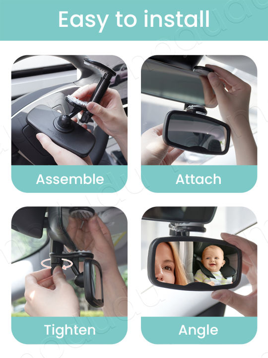 Clip%20on%20Car%20Mirror%20for%20Baby%20Forward%20Facing%20Baby%20Car%20Mirror,%20Shatterproof%20Essential%20for%20Newborn%20&%20Toddler%20-%20Image%204