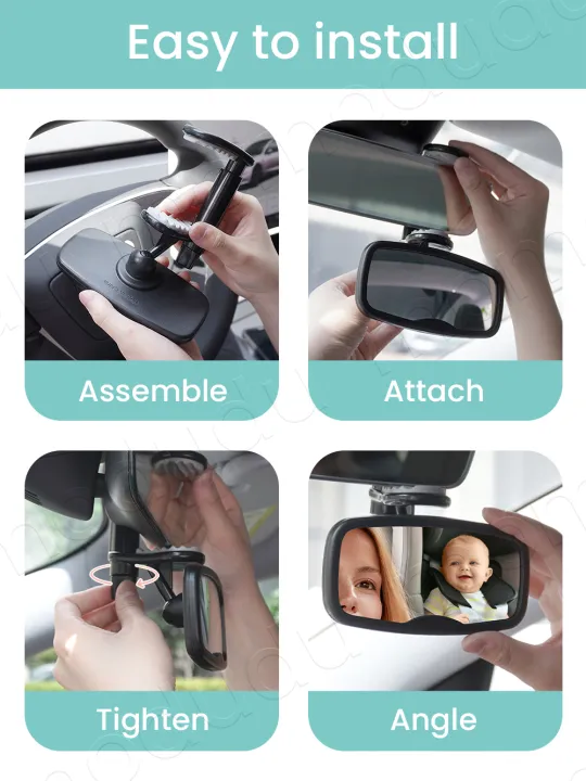 Clip%20on%20Car%20Mirror%20for%20Baby%20Forward%20Facing%20Baby%20Car%20Mirror,%20Shatterproof%20Essential%20for%20Newborn%20&%20Toddler%20-%20Image%204