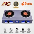 Gas Cooker Double Burner Stainless Steel High Pressure and Infrared Burner. 