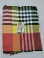 Cotton Panel Check Bedsheet Multicolor Only Bedsheet. (No Pillow Cover ) - Bed Sheet.