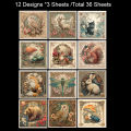 36 Sheets 6"x6" Decorative Scrapbook Paper: For Scrapbooking, Origami, School Projects & Card Making ..