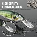 100pcs/200pcs High Strength Heavy Stainless Steel Split Ring Lure Connector with Fishing Pliers. 