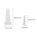 Facial Cupping Set 4pcs Silicone Massage Vacuum Suction White Cupping Therapy Set for Cosmetic Home Use Vacuum Cupping Cup Set. 