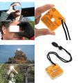 Outdoor Survival Reflective Signal Mirror for Hiking Camping Emergency Practical Daylight Reflective Tool First Aid Supplies1PC.