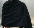 New collection stylish black colour winter shawl for.