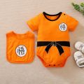 0-18M Baby Girl Boy Costume Anime Clothes Newborn Romper Infant Luffy Akatsuki Vegeta Cosplay Jumpsuit Toddler Halloween Costume. 