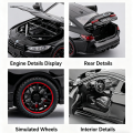 1:32 M4 320I Simulation Car Model Toys Metal Diecast Doors Opened Sound Light Pull Back  Tires Ornament Vehicles for Kids. 