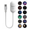 2 In 1 Usb Mini  Star Projector Night Light 12 Films Starry Sky Ambient Light For Car Home Decoration For Adults And Kids. 