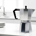 New Aluminum Moka Pot Household 50ml-600ml Latte Stove Classic Coffee Maker Espresso Percolator Coffee Extraction Pot. 